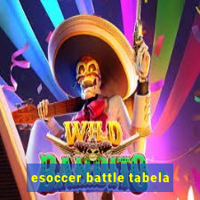 esoccer battle tabela